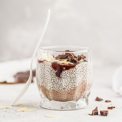 Kakao-Chia-Pudding Rezept